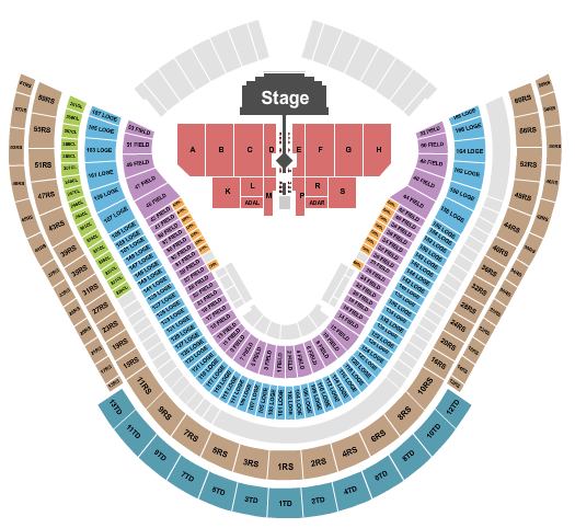 UNIQLO Field Fuerza Regida Seating Chart